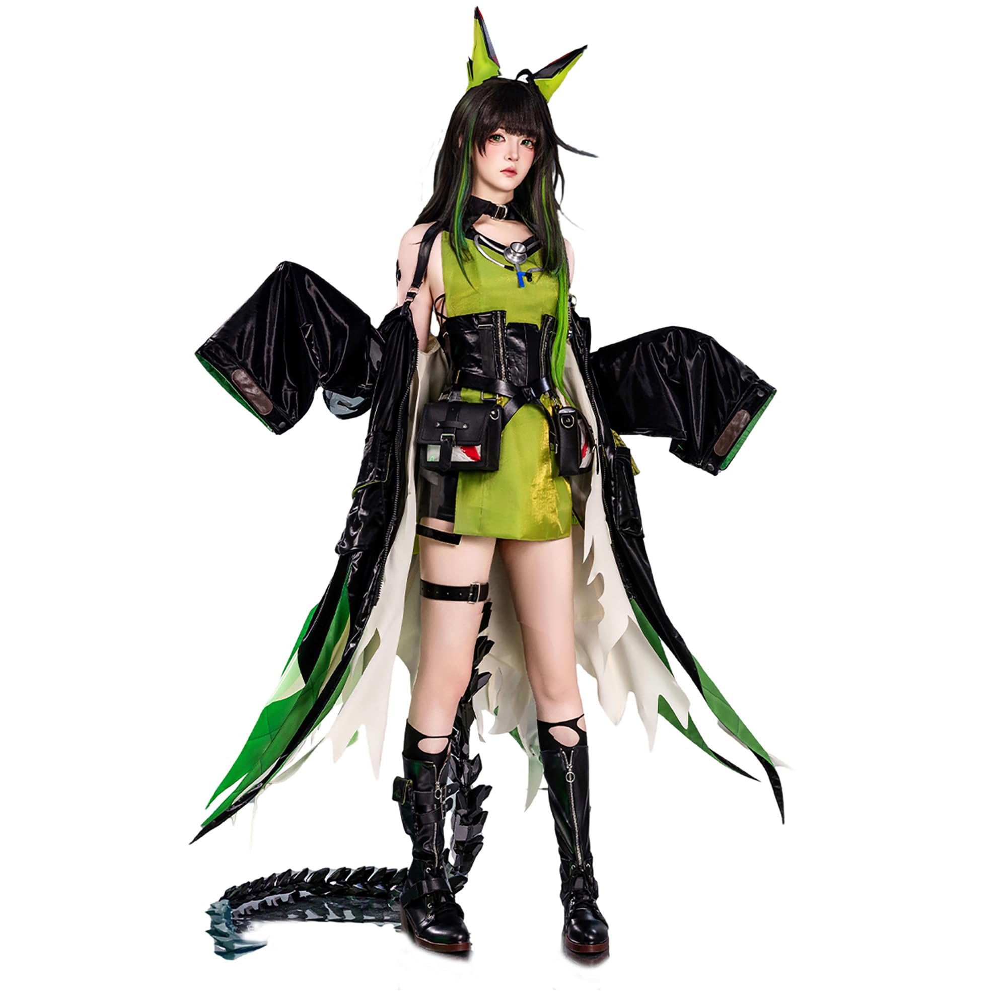Amazon.co.jp: [エルフ森林] アークナイツ Mon3tr コスプレ 衣装